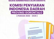 Seleksi KPID Gorontalo 2026–2029: 23 Peserta Lulus Administrasi