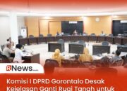 Komisi I DPRD Gorontalo Desak Kejelasan Ganti Rugi Tanah untuk Proyek Lapas Perempuan