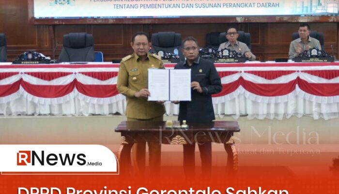 DPRD Provinsi Gorontalo Sahkan Perubahan Struktur OPD, Dorong Birokrasi Lebih Efisien