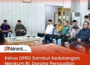Ketua DPRD Sambut Kedatangan Menkum RI, Dorong Penguatan Layanan Hukum di Daerah