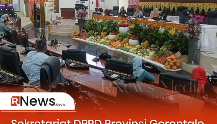 Sekretariat DPRD Provinsi Gorontalo Matangkan Persiapan Jelang Rapat Paripurna HUT ke-25 Provinsi