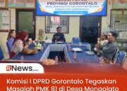 Komisi I DPRD Gorontalo Tegaskan Masalah PMK 81 di Desa Mongolato Hampir Rampung