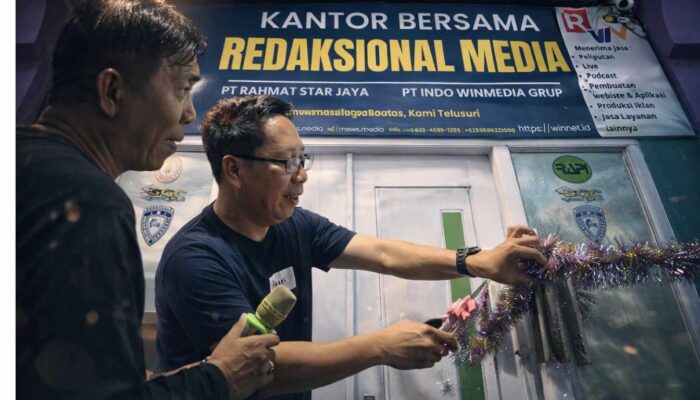 Umar Karim Resmikan Kantor Redaksional Bersama RNEWS & Winnet.id