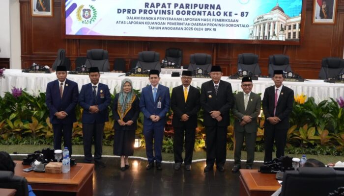 Pemprov Gorontalo Raih WTP ke-14 Berturut-turut, DPRD Terima LHP BPK
