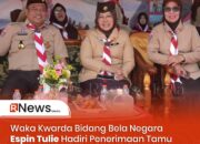 Waka Kwarda Bidang Bela Negara Espin Tulie Hadiri Penerimaan Tamu Ambalan di SMA Negeri 2 Limboto