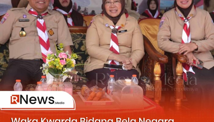 Waka Kwarda Bidang Bela Negara Espin Tulie Hadiri Penerimaan Tamu Ambalan di SMA Negeri 2 Limboto