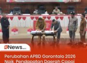 Perubahan APBD Gorontalo 2026 Naik, Pendapatan Daerah Capai Rp1,55 Triliun