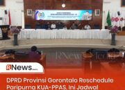 DPRD Provinsi Gorontalo Reschedule Paripurna KUA-PPAS, Ini Jadwal Barunya