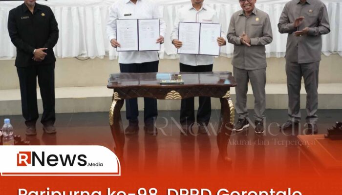 Paripurna ke-98, DPRD Gorontalo Sahkan Nota Kesepakatan Perubahan KUA-PPAS