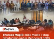 Thomas Mopili: Kritik Media Tetap Dibutuhkan untuk Mengawal DPRD