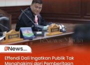 Effendi Dali Ingatkan Publik Tak Menghakimi dari Pemberitaan