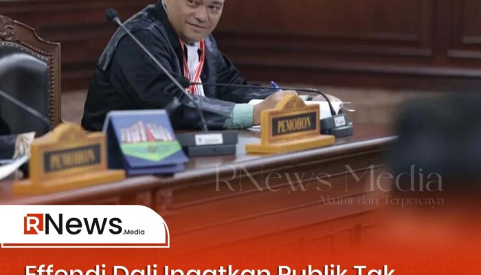 Effendi Dali Ingatkan Publik Tak Menghakimi dari Pemberitaan